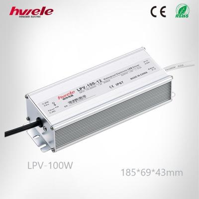 China LPV-100W LED 12V/24V constant voltage waterproof changing power supply with CE ROHS kc approved LPV-100W for sale