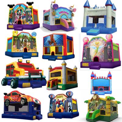 China Entertainment Mikey Combo R Commercial Grade Water Mini Inflatable Bounce House With Outdoor Slide for sale