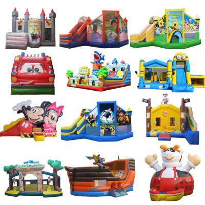 China Indoor Outdoor Large Miniature Commercial Water Castle Party Inflatable Bounce House 18oz PVC For Kids for sale