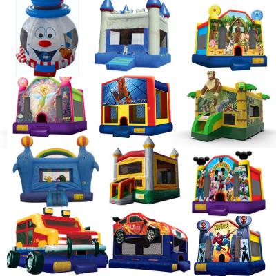 China Outdoor Entertainment America China Large Inflatable Park A Bouncy Soft Play Commercial Castle With Pool for sale