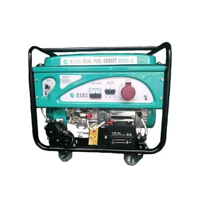 China High Level Clear Biogas and Gasoline Genset Silent Portable 15kw Dual Fuel Generator Set BMD18.8-D for sale