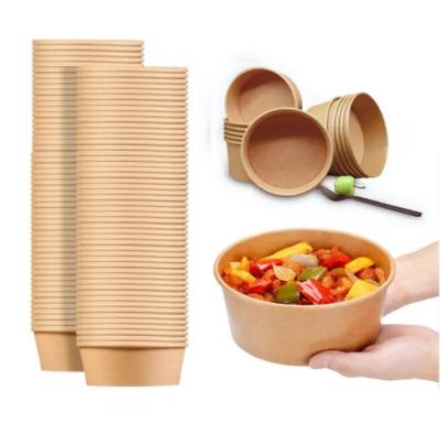 China Disposable 500ml, 750ml, 1000ml, 1200ml 1500ml Biodegradable Food Packaging Lunch Takeaway Paper Bowl for sale