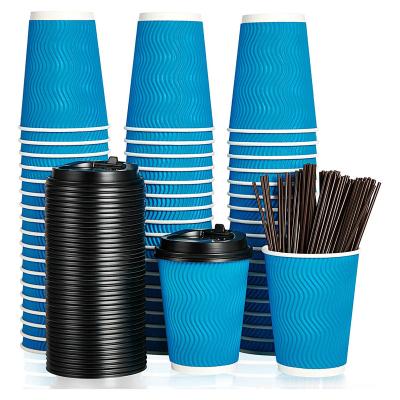 China Wholesale Custom Disposable High Quality Disposable 9oz/12oz/16oz/20oz PLA Paper Cups Printed Coffee Boda Smoothie Paper Cup With Lid for sale