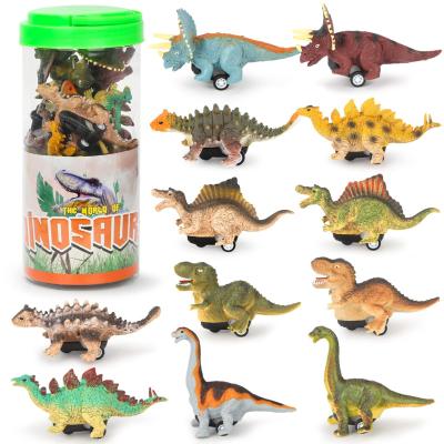 China Eco Friendly Material Pull Back Car Dinosaur Toy Small Gift For Boys Girls Ages 3 4 5+ for sale