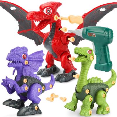 China Eco-Friendly Non-Toxic Kids Take Down Dinosaur Toys PULL Back Construction Toys Boys And Girls for sale