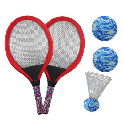 China Kids Racket Eco-friendly Material Ball Toys Tennis Balls Toy Sports Game Outdoor Badminton Sports for sale