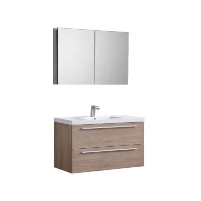 China Whater Eco-friendly Customized Design Basin Wall Mounted Modern Bathroom Aluminum Medicine Cabinets Heavy Duty Vanity for sale