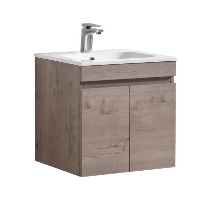 China Modern Cheap Customizable Single Wall Mounted Bathroom Vanity Sinks Set On Sale for sale