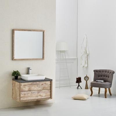 China Factory Supply Post Modern Bathroom Vanity Cabinet Live Room Cabinet Mirror Bathroom Wooden Sink for sale