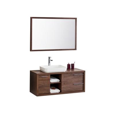 China Factory Direct Selling Fashion Sink Traditional Wall Hanging Basin Furniture Wooden Bathroom Cabinet for sale