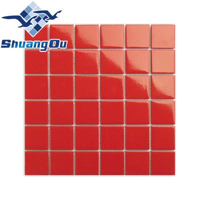 China Ceramic Puzzle Hello Kitty Background Of New Design Parquet Jigsaw Puzzle Pattern Wall Slab Mosaic Slab for sale