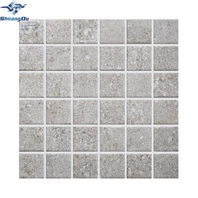 China Wall decoration factory price china materials light color stone mosaic tile 2 x 2 for sale