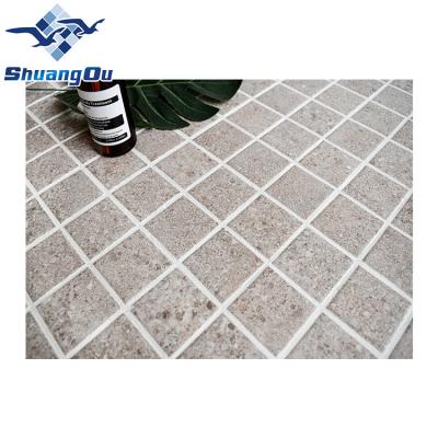 China Parquet Factory Supply 3D Inkjet Design 48x48mm Porcelain 2x2 Kitchen Bathroom Backsplash Terrazzo Floor Cement Ceramic Tile Mosaic New for sale