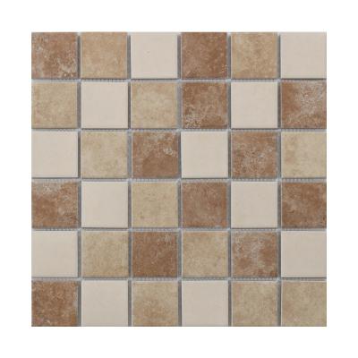 China BIG STOCK parquet FAST DELIVER 48x48m Matt Porcelain 3D Inkjet Living Room Cafe Bathroom Wall Kitchen Backsplash Vintage Mosaic Tile for sale