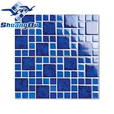 China Parquet factory supply swimming pool mosaic tiles for 48x48mm23x23mm for sale