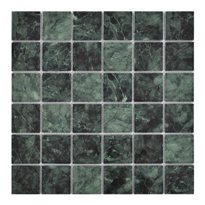 China Popular Parquet Stone Look Green Mosaic Ideas Pool Slab for sale