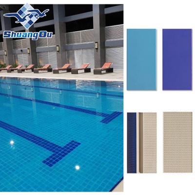 China Large Stock Glazed Metal Tiles Fast Delivery 240 x 115 mm 244 x 119 mm Ceramic Swimming Pool Tile For Swimming Pool Floor And Wall Decoration for sale