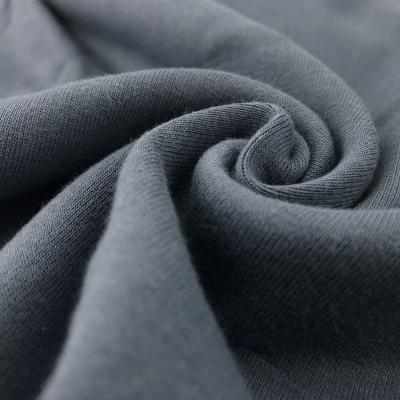 China 32S Organic Cotton Fabric 100% Textile Eco Friendly Dyed Dark Black Single Jersey for sale