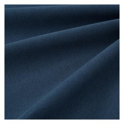 China Cotton Jersey Fabric Navy Organic Simple Dark Color Plain Dyed Textile Mid Weighted Knitting Fabric for sale