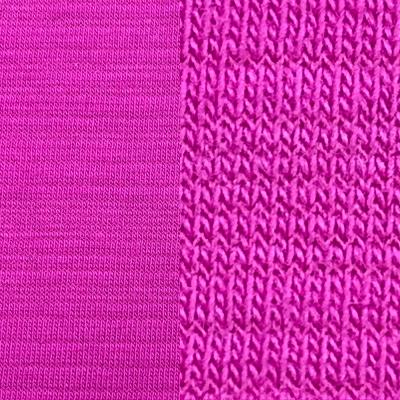 China Customized Color Bamboo Style Organic Plain Dyed 60/40 Knitting Fabric CVC 32S With Spandex for sale