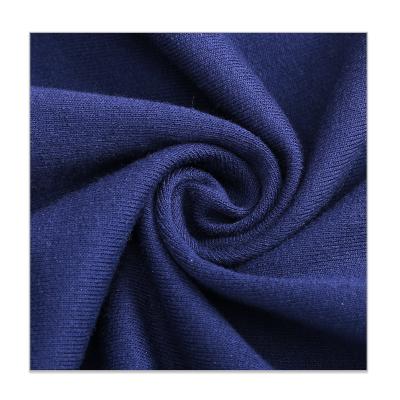 China Super Soft CVC Stretch Spandex Fabric Highly Customizable High Elastic Interlock Durable Weft Fabric for sale