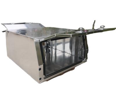 China Jack Off Flat Full-sealed UTE Canopy (2 side doors, no rear door), aluminum canopy ute for sale