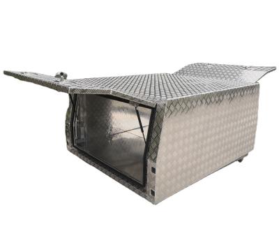 China Jack Up Alloy Checker Plate Full-sealed UTE Canopy (2 doors, no rear door), pick up truck canopy for sale