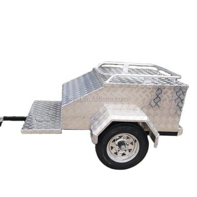 China Other Trailers Aluminum / Alloy Motorcycle Behind Cargo Trailer , Luggage Trailer for sale