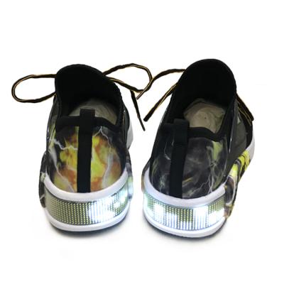 China Fashion Mens Luminous Shiny Display Comfort Led Sport Shoes for sale