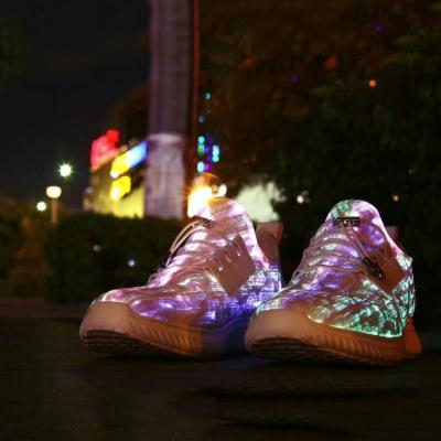 China Latest Design Fashion Unisex USB Charging LED Light Casual Shoes for sale