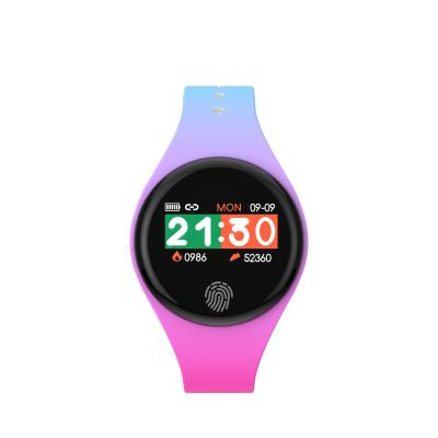 China Custom APP Control S01 Smart Watch Silicone Smart Watch Band Round 0.96 Inch Screen Pedometer Smart Wristband for sale