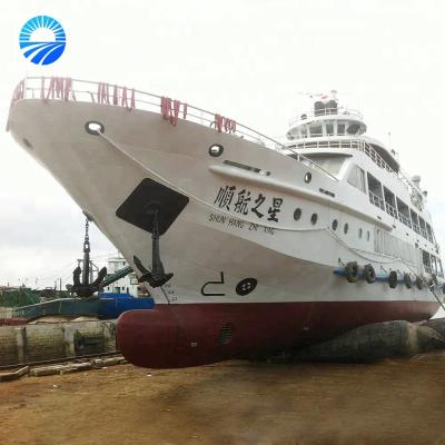 China floating pneumatic ship launching airbags / inflatable marine rubber airbags for ship launching for sale