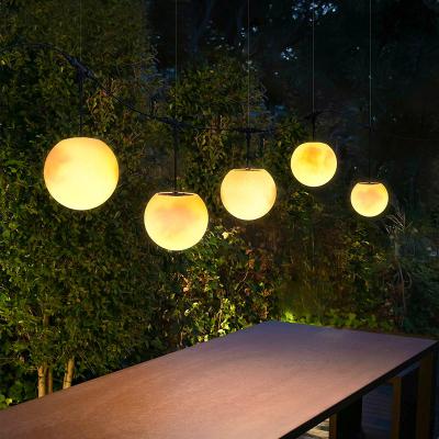 China Modern Factory Chandelier Light Moon LED Lights Christmas Tree Pendant Lamps IP65 Waterproof Garden Lawn Lighting Outdoor Ceiling Lamp for sale