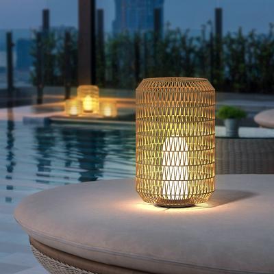 China Wholesale LED Rattan Lamp 5W Pillar Lamps Garden Party LED Landscape Street Lights Waterproof Outdoor Garden Bollard Light Hotel for sale