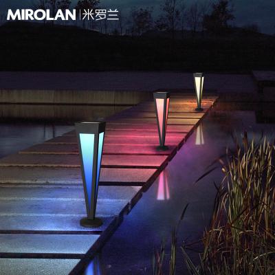 China IP65 Simple And Modern Solar Power 10W Lawn Light Multicolor Solar Led Garden for sale