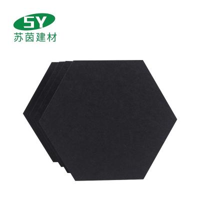 China Highly Effective High Density Polyester Fiber Hexagon Sound Absorption Acoustic Panel for sale