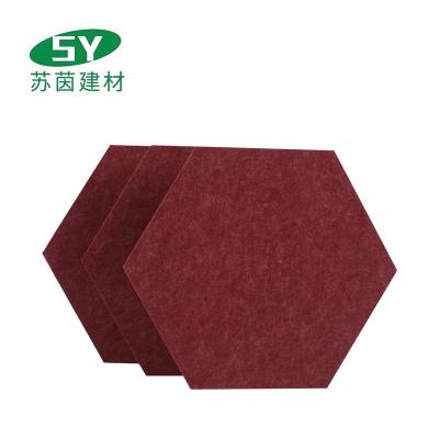 China Highly Effective Sound Absorption Noise Proof Flame Retardant Recycle Material PET Felt 100% Polyester Acoustic Panel for sale