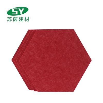 China Factory Supply Highly Effective Direct Acoustic Adhesive Wall Panels Hexagon Sound Absorption Sound Absorption Panel for sale