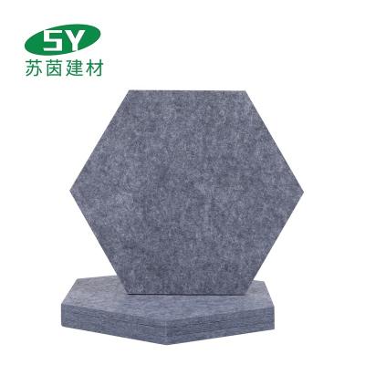 China Highly Effective Sound Absorption Noise Proof Flame Retardant Recycle Material PET Felt 100% Polyester Acoustic Panel for sale