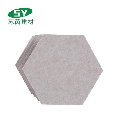 China Hexagon Highly Effective Affordable Polyester Acoustic Panel 100% Sound Absorption Acoustic Panel for sale