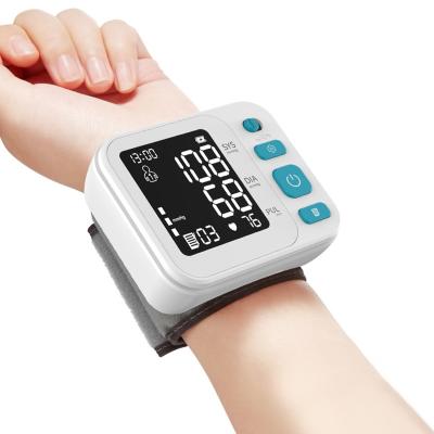 China Memories 2*99 Digital BP Monitor Wrist Blood Pressure Machine Wrist Sphygmomanometer Rechargeable Wrist Blood Pressure Monitor for sale