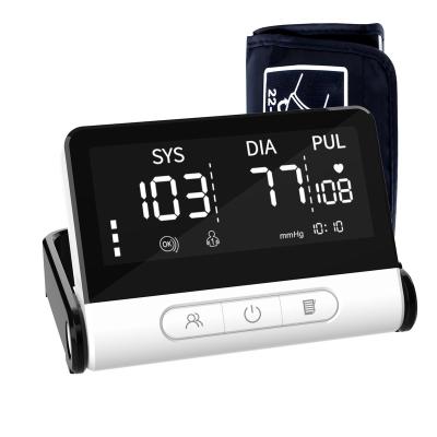 China Digital Sphygmomanometer Medidor De Presion Digital BP Machine Acrylic Portable Electronic Blood Lead Pressure Monitor with Stand for sale