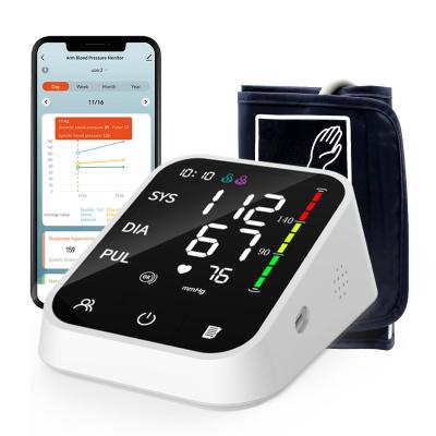 China Tensiometro Digital BP Acrylic Portable Machine Sphygmomanometer Sphygmomanometer Cuff BP Monitor Blue Tooth Blood Pressure Monitor for sale