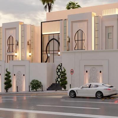 China Architectural design of luxury modern arabic villa for sale