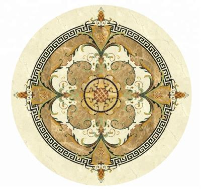 China Floor And Wall Circular Shaped Marble Inlay Floor Medallion Tiles for sale