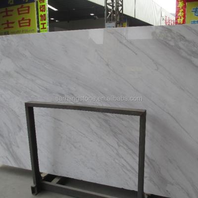 China Wall and floor cladding polished Kavala white marble, greek white marble slab price, volakas white marble for sale