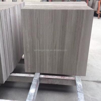 China Wholesale Natural Wall Chinese Gray Wood Grain Marble For Home Decoration for sale