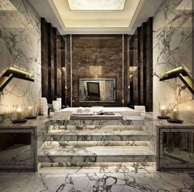 China Interior Wall Cladding and Flooring Luxury Italian Arabescato Corchia Marble Tiles for sale