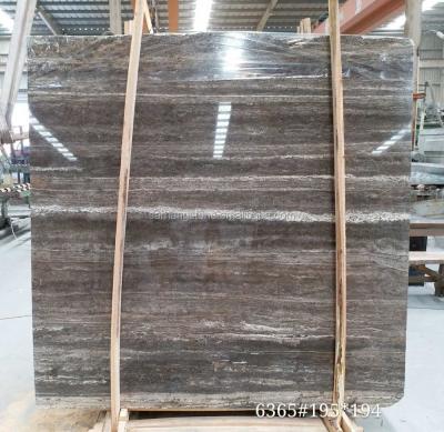 China Silver gray gray tiles and modern travertine slabs for sale