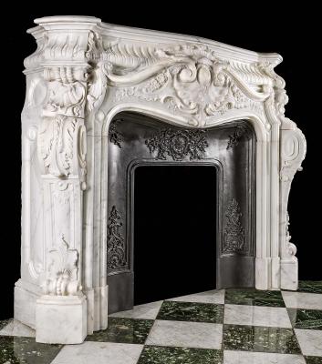 China EUROPEAN marble fireplace mantel surrounds for sale